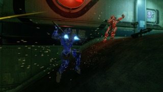 A player flies backwards after a Spartan Charge.