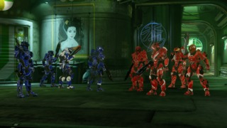 Players prepare to fight on the map Plaza.