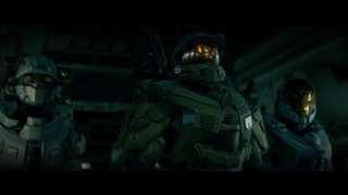 The Master Chief alongside Blue Team's Linda and Kelly.