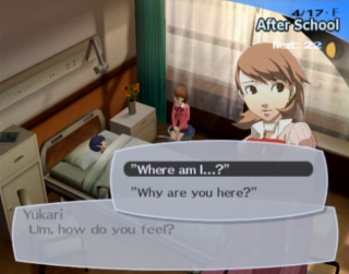 The main character is the person Yukari is mostly open with.