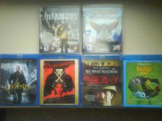 Blu Rays and PS3 Games