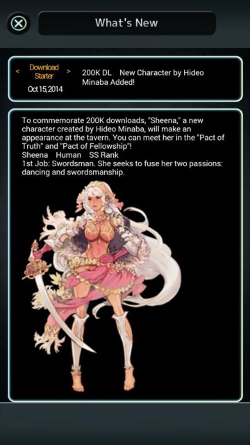 Sheena, designed by Hideo Minaba, was the first character added to the game through the download starter campaign.