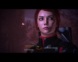 Even renegade female Shepard saved the council. Because you should.