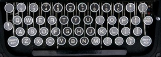 example of typewriter keys
