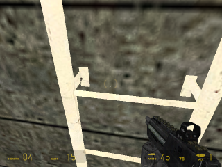  No, it's not some weird texture glitch I found. Instead, it's the whitest ladder in the world. 