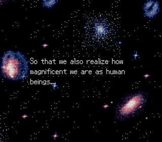 Man, you humans are so full of shit. Why would you ever put that message in outer space? I'm only going to think of all the lifeforms out there that are far better than you could ever hope to be.