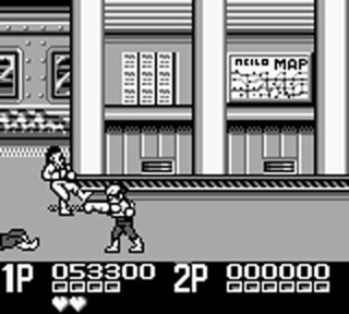 Double Dragon II on the Game Boy; a localized version of a Japan only beat-em-up