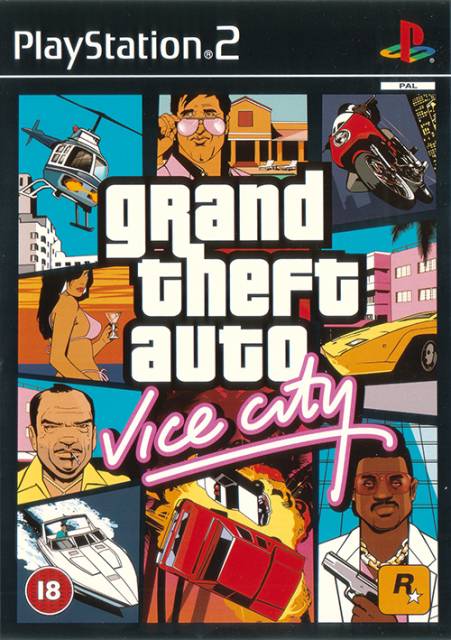 Grand Theft Auto: Vice City UK Box Art