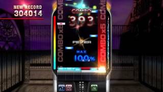 Gameplay screen for DJ Max Portable Black Square