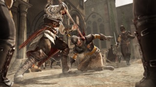  One of Ezio's new moves is the ability to kill enemies with their own weapons.