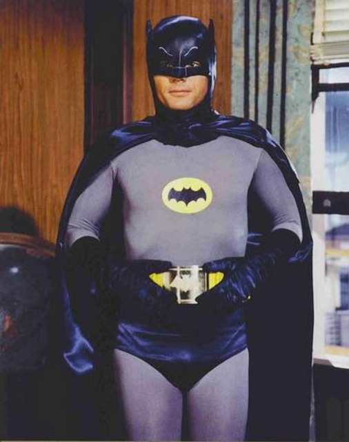 Pictured: Batman, reminiscing about the good ol' days, when people used to wear their underpants outside of their tights.
