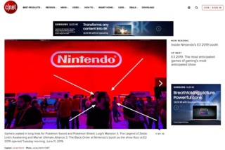 Fun fact, Dan was on the front page of Cnet during its coverage of E3 2019.