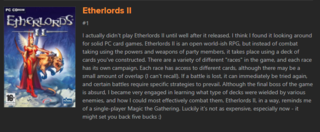 Many thanks to frontman12 for reminding the world that Etherlords II exists!