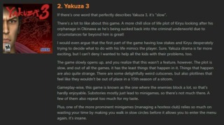 Always glad when people put respect on Yakuza 3's name.