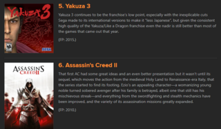 Why is 3 considered the bad Yakuza game? 
