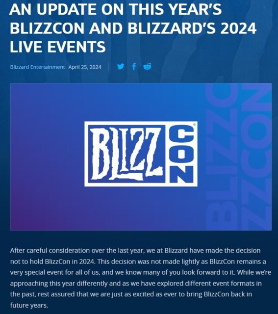 Is this the end of BlizzCon? 