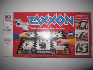  All of the twitchy thrills of Zaxxon are contained in this cardboard box. Sort of. Not really.