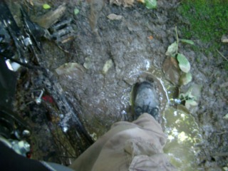 My foot in mud! Yay! 