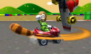 Karts with raccoon tails?! WHAT HAS SCIENCE DONE?!