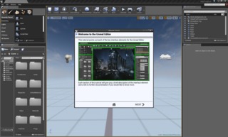 Unreal Engine 4 interface.