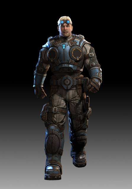 Damon Baird as he appears in Gears of War: Judgment