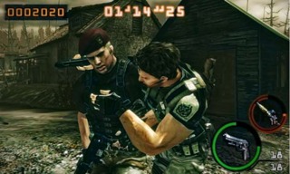 Like in RE5, Mercs 3D allows cooperative play for up to 2-players