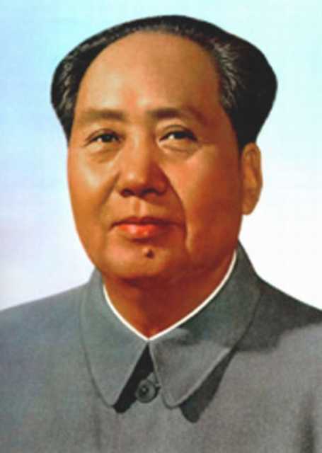 Mao Zedong, a founder of modern China's communist government.  