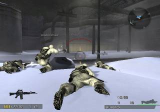  Snowy environments, while equipped with an M4A1.