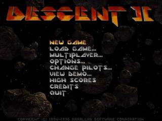 Descent II title screen