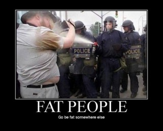 Fat people.