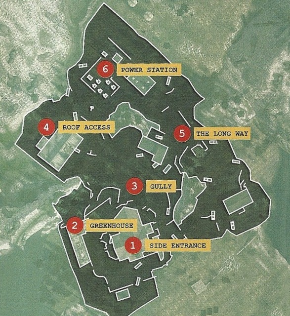  Map showing the points of interest in Estate