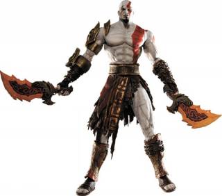  Kratos wielding the Blades of Athena