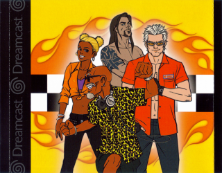  The four new characters of Crazy Taxi 2.