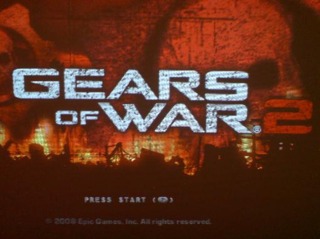 Gears of war 2 start screen 