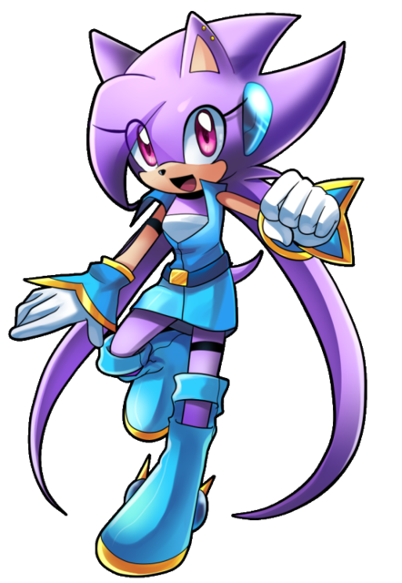 Ziyo Ling's original design for Lilac. She is a hedgehog intended to exist within the Sonic Universe.