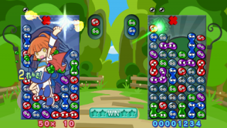 Both players have Nuisance Puyo