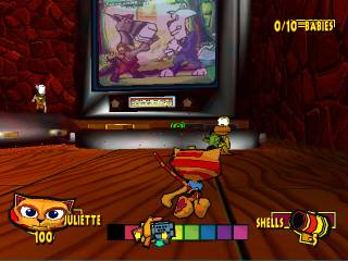 An example of the updated graphics of the PS2 version