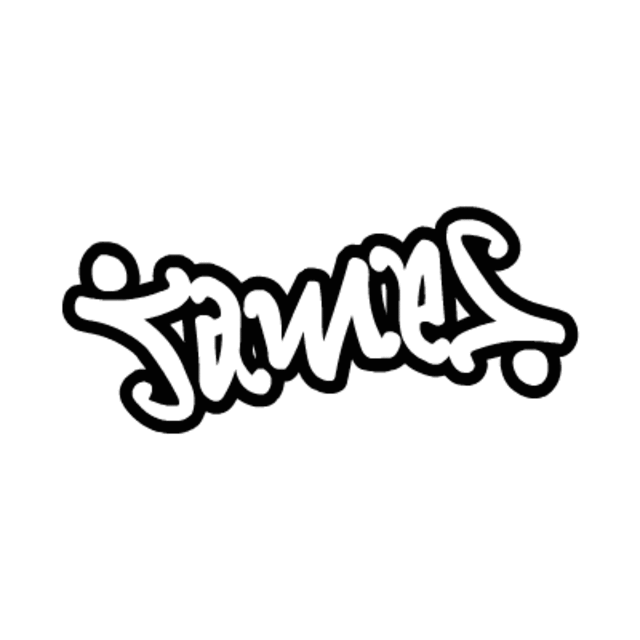 an ambigram of james