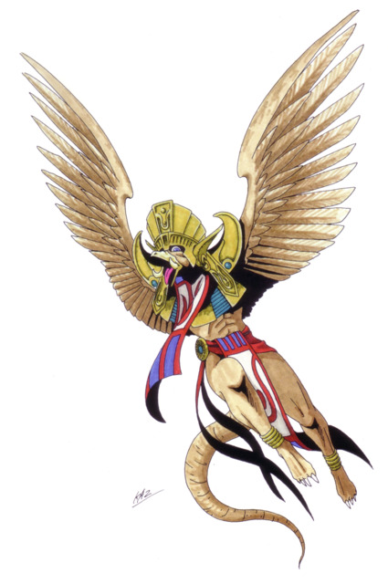 Garuda design in Shin Megami Tensei.
