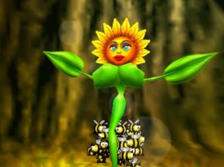 Mrs. Sunflower in Conkers Bad Fur Day