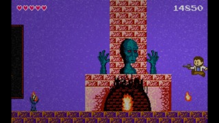 One of the game's bosses: a statue from the movie.  