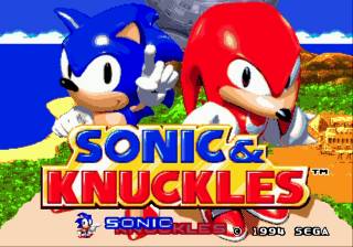 Sonic & Knuckles title screen 