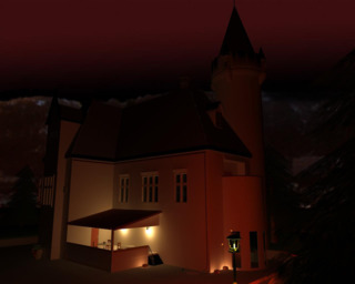  The hallowen castle: Unlike the daylight ver this render decently fast, so it made the deadline easy, the other part however is another story and I'm trying to find out why