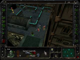 The Incubation Interface: game options (left), view options (right), and unit-specific options (bottom).