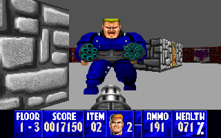 Classic gray floors make their return in Wolfenstein 3D for the 3DO.