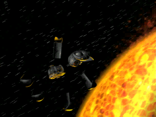 A probe escapes the destruction of Strata-7.