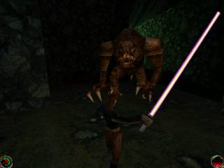 The deadly Rancor is one of many new foes in Mysteries of the Sith