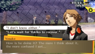 Yosuke wonders about things