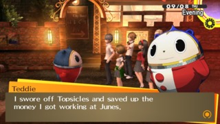 Teddie's relapses into his Topsicle addition...