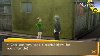 Chie will take the hit